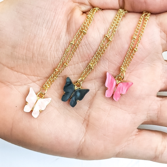 3 Pc Set Holographic Iridescent Acrylic Gold Jewelry Sets - Picture 10 of 12